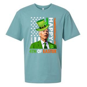 Happy 4th Of Easter Joe Biden St Patricks Day Leprechaun Sueded Cloud Jersey T-Shirt