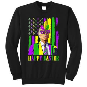 Happy 4th Of Easter Funny Joe Biden Mardi Gras Shenanigans Sweatshirt