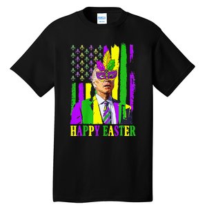 Happy 4th Of Easter Funny Joe Biden Mardi Gras Shenanigans Tall T-Shirt