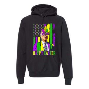 Happy 4th Of Easter Funny Joe Biden Mardi Gras Shenanigans Premium Hoodie