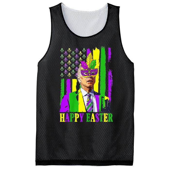 Happy 4th Of Easter Funny Joe Biden Mardi Gras Shenanigans Mesh Reversible Basketball Jersey Tank