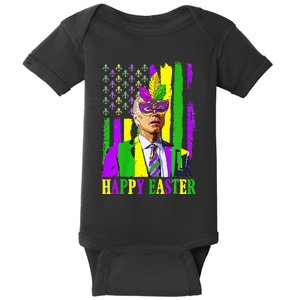 Happy 4th Of Easter Funny Joe Biden Mardi Gras Shenanigans Baby Bodysuit