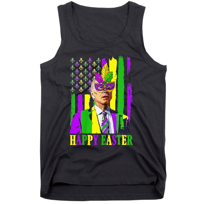 Happy 4th Of Easter Funny Joe Biden Mardi Gras Shenanigans Tank Top