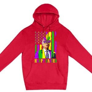 Happy 4th Of Easter Funny Joe Biden Mardi Gras Shenanigans Premium Pullover Hoodie