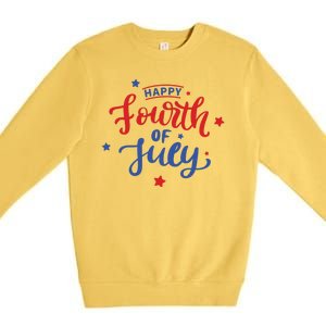 Happy 4th Of July Festive Holiday Premium Crewneck Sweatshirt