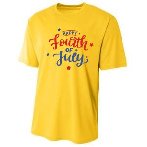 Happy 4th Of July Festive Holiday Performance Sprint T-Shirt