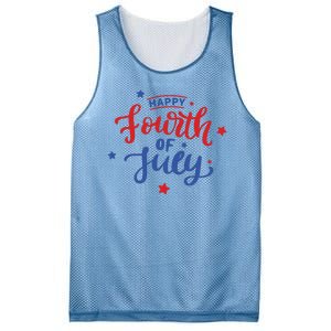 Happy 4th Of July Festive Holiday Mesh Reversible Basketball Jersey Tank