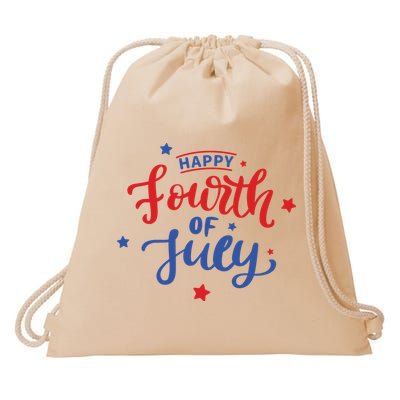 Happy 4th Of July Festive Holiday Drawstring Bag