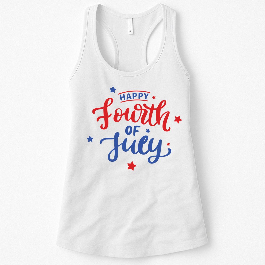 Happy 4th Of July Festive Holiday Womens Tank Top