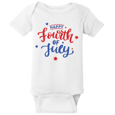 Happy 4th Of July Festive Holiday Baby Bodysuit