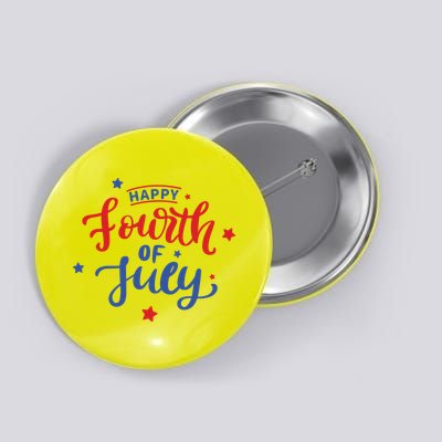 Happy 4th Of July Festive Holiday Button