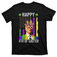 Happy 4th Of Easter Funny Joe Biden Mardi Gras Shenanigans  T-Shirt