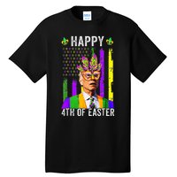 Happy 4th Of Easter Funny Joe Biden Mardi Gras Shenanigans  Tall T-Shirt