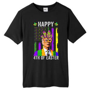 Happy 4th Of Easter Funny Joe Biden Mardi Gras Shenanigans  Tall Fusion ChromaSoft Performance T-Shirt