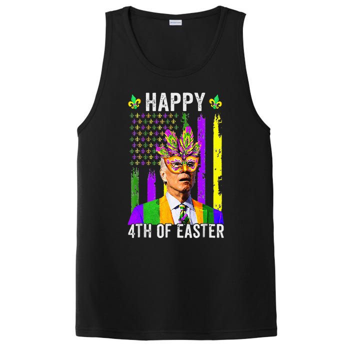 Happy 4th Of Easter Funny Joe Biden Mardi Gras Shenanigans  PosiCharge Competitor Tank