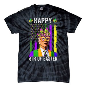 Happy 4th Of Easter Funny Joe Biden Mardi Gras Shenanigans  Tie-Dye T-Shirt