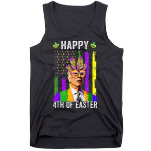 Happy 4th Of Easter Funny Joe Biden Mardi Gras Shenanigans  Tank Top