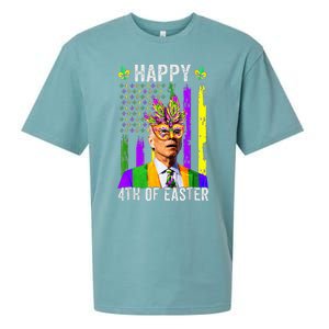 Happy 4th Of Easter Funny Joe Biden Mardi Gras Shenanigans  Sueded Cloud Jersey T-Shirt