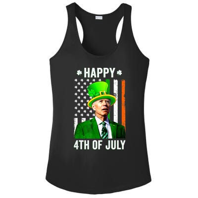 Happy 4th Of July Confused Funny Joe Biden St Patricks Day Ladies PosiCharge Competitor Racerback Tank