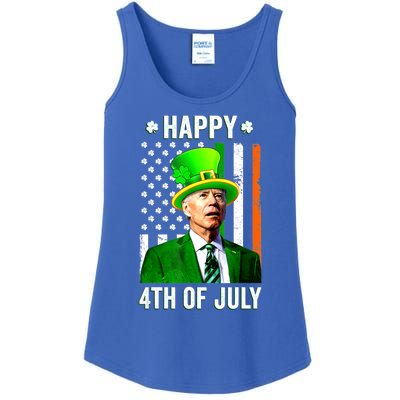 Happy 4th Of July Confused Funny Joe Biden St Patricks Day Ladies Essential Tank