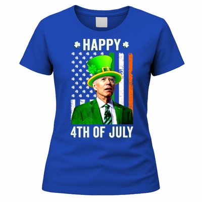 Happy 4th Of July Confused Funny Joe Biden St Patricks Day Women's T-Shirt