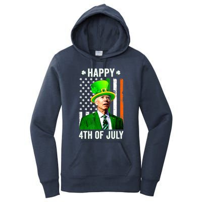 Happy 4th Of July Confused Funny Joe Biden St Patricks Day Women's Pullover Hoodie