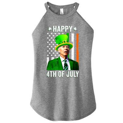 Happy 4th Of July Confused Funny Joe Biden St Patricks Day Women's Perfect Tri Rocker Tank