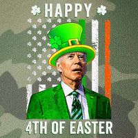 Happy 4th Of Easter Joe Biden St Patricks Day Leprechaun Hat  Legacy Tie Dye Trucker Hat