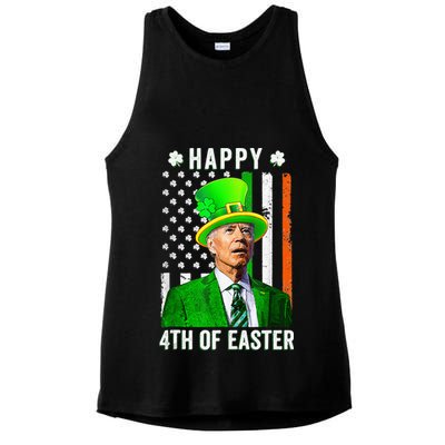Happy 4th Of Easter Joe Biden St Patricks Day Leprechaun Hat  Ladies PosiCharge Tri-Blend Wicking Tank