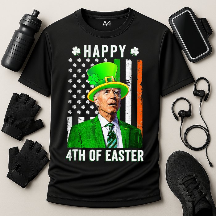 Happy 4th Of Easter Joe Biden St Patricks Day Leprechaun Hat  Cooling Performance Crew T-Shirt