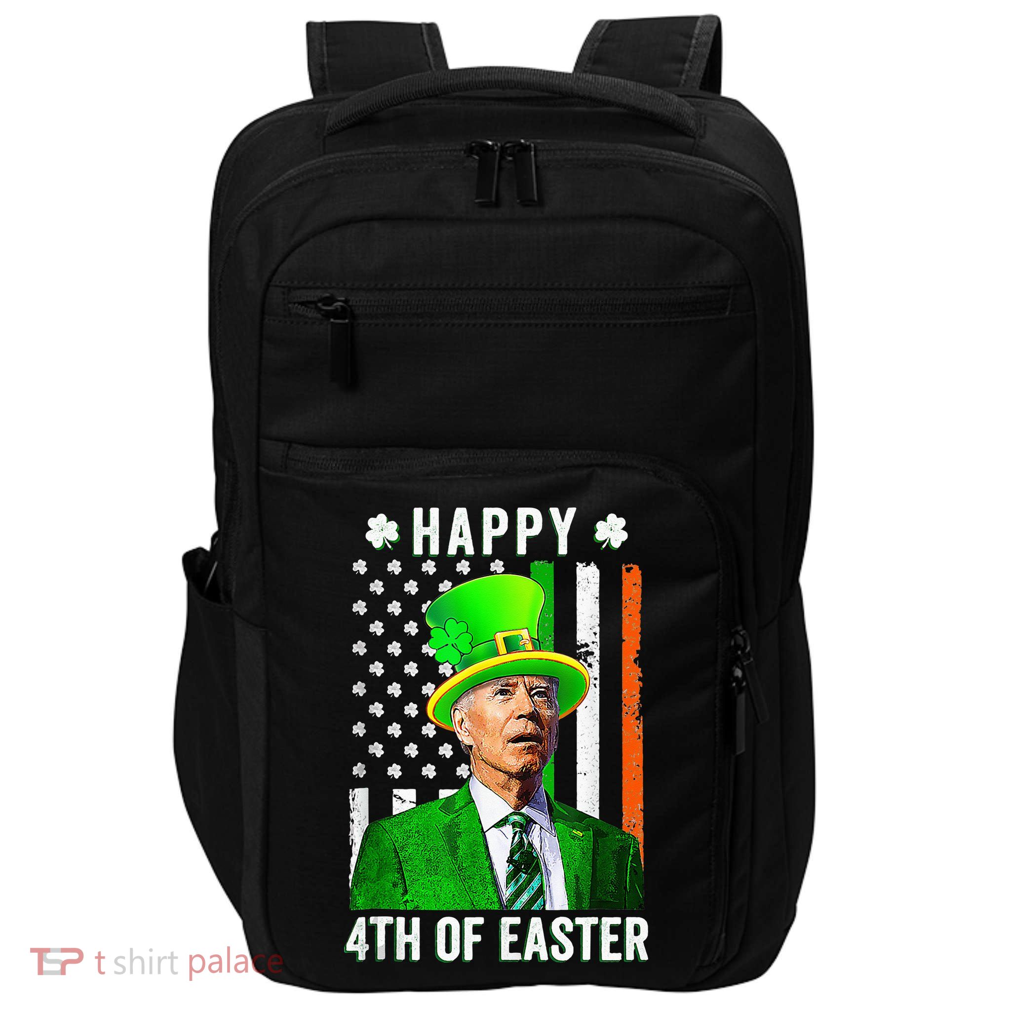 Happy 4th Of Easter Joe Biden St Patricks Day Leprechaun Hat  Impact Tech Backpack