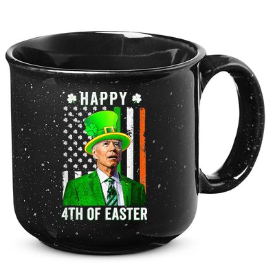 Happy 4th Of Easter Joe Biden St Patricks Day Leprechaun Hat  15oz Campfire Ceramic Mug