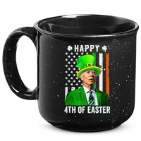 Happy 4th Of Easter Joe Biden St Patricks Day Leprechaun Hat  15oz Campfire Ceramic Mug