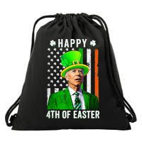Happy 4th Of Easter Joe Biden St Patricks Day Leprechaun Hat  Drawstring Bag