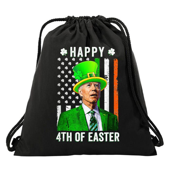 Happy 4th Of Easter Joe Biden St Patricks Day Leprechaun Hat  Drawstring Bag
