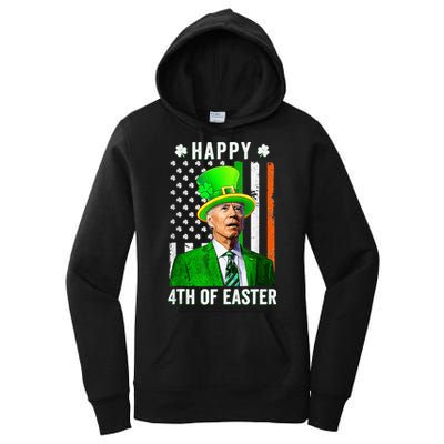 Happy 4th Of Easter Joe Biden St Patricks Day Leprechaun Hat  Women's Pullover Hoodie