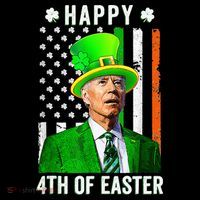 Happy 4th Of Easter Joe Biden St Patricks Day Leprechaun Hat  Magnet