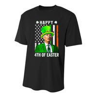 Happy 4th Of Easter Joe Biden St Patricks Day Leprechaun Hat  Youth Performance Sprint T-Shirt