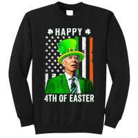 Happy 4th Of Easter Joe Biden St Patricks Day Leprechaun Hat  Tall Sweatshirt