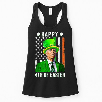 Happy 4th Of Easter Joe Biden St Patricks Day Leprechaun Hat  Womens Tank Top