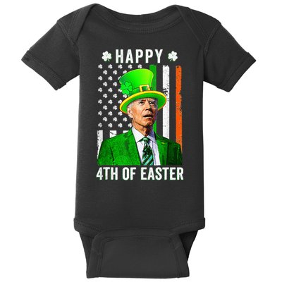 Happy 4th Of Easter Joe Biden St Patricks Day Leprechaun Hat  Baby Bodysuit
