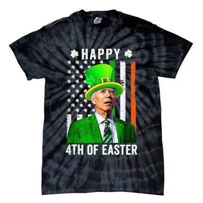 Happy 4th Of Easter Joe Biden St Patricks Day Leprechaun Hat  Tie-Dye T-Shirt