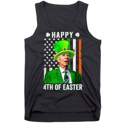 Happy 4th Of Easter Joe Biden St Patricks Day Leprechaun Hat  Tank Top