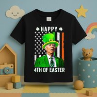 Happy 4th Of Easter Joe Biden St Patricks Day Leprechaun Hat  Toddler T-Shirt