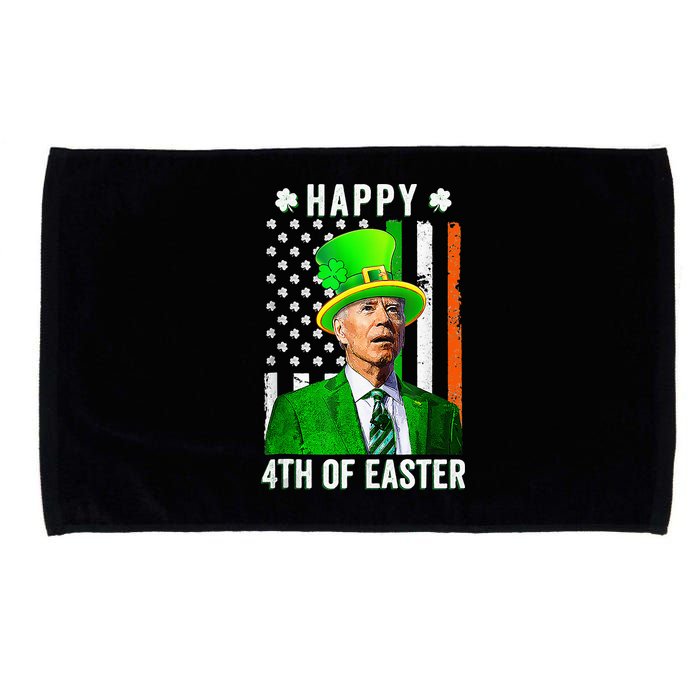 Happy 4th Of Easter Joe Biden St Patricks Day Leprechaun Hat  Microfiber Hand Towel