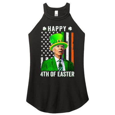 Happy 4th Of Easter Joe Biden St Patricks Day Leprechaun Hat  Women's Perfect Tri Rocker Tank