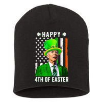 Happy 4th Of Easter Joe Biden St Patricks Day Leprechaun Hat  Short Acrylic Beanie
