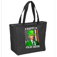 Happy 4th Of Easter Joe Biden St Patricks Day Leprechaun Hat  Zip Tote Bag