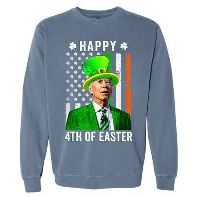 Happy 4th Of Easter Joe Biden St Patricks Day Leprechaun Hat  Garment-Dyed Sweatshirt