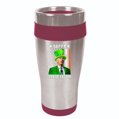 Happy 4th Of Easter Joe Biden St Patricks Day Leprechaun Hat  16oz Travel Tumbler